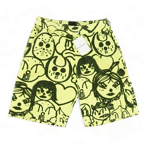 X Chito Allover Family Boxing Fit Shorts Fluorescent Yellow